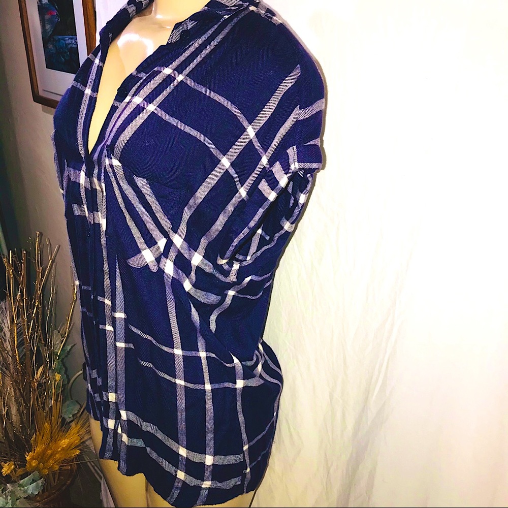 Rails Britt Button Down In Navy & White S - image 6